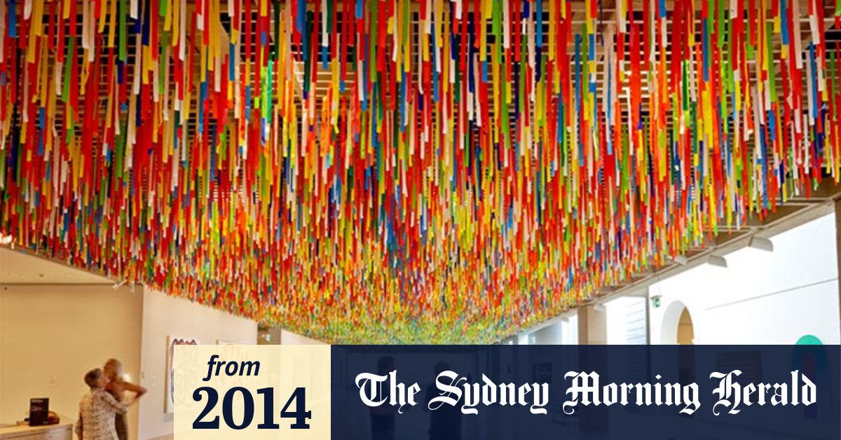 Video Bunting brightens Art Gallery